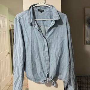 Velvet Heart Sky Blue Button Down Shirt